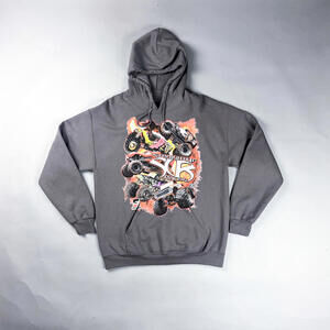 Vintage Graphic Hoodie, Y2K Sweatshirt with Monster Truck Design